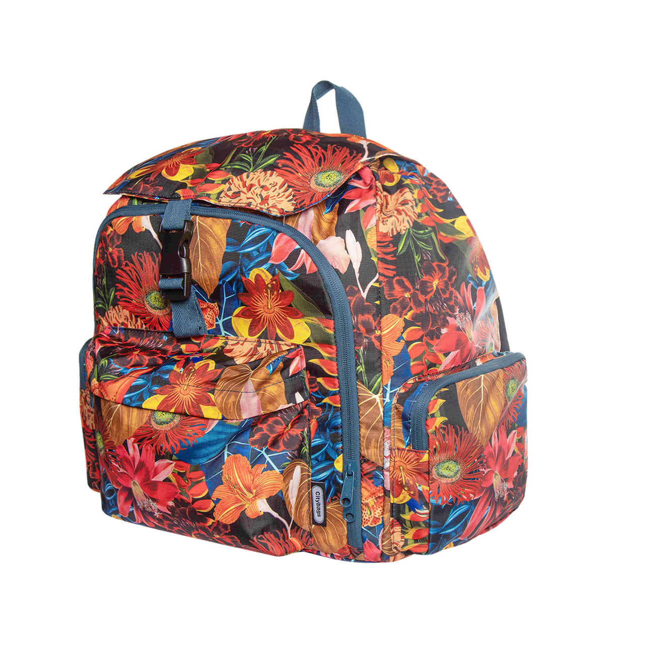Morral Mochilero Pequeno ULTRA Estampado Paraiso Citybags Multicolor