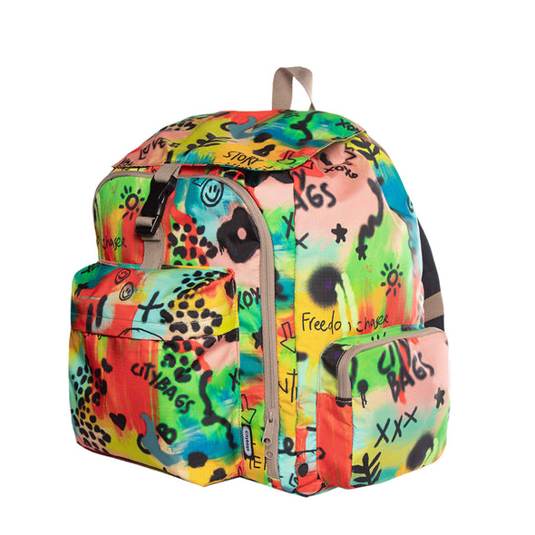 Morral Mochilero XL ULTRA Estampado Graffiti Citybags Multicolor