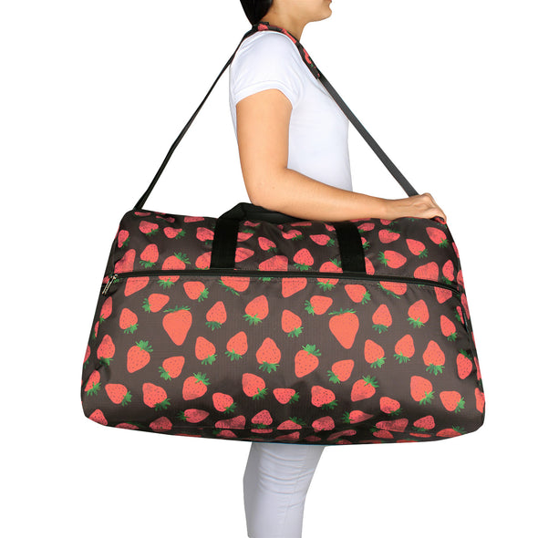 Maleta XL ULTRA Plegable Estampado Fresas Citybags