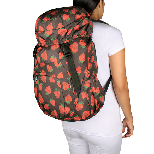 Morral Viajero ULTRA Plegable Estampado Fresas Citybags Multicolor