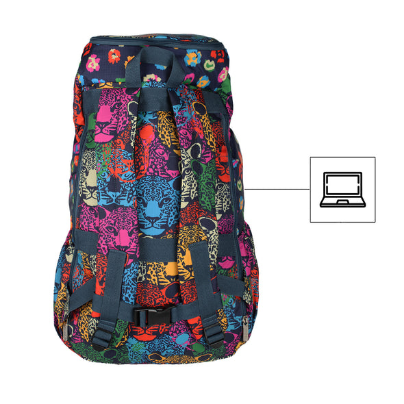 Morral Viajero ULTRA Plegable Estampado Panteras Citybags Multicolor