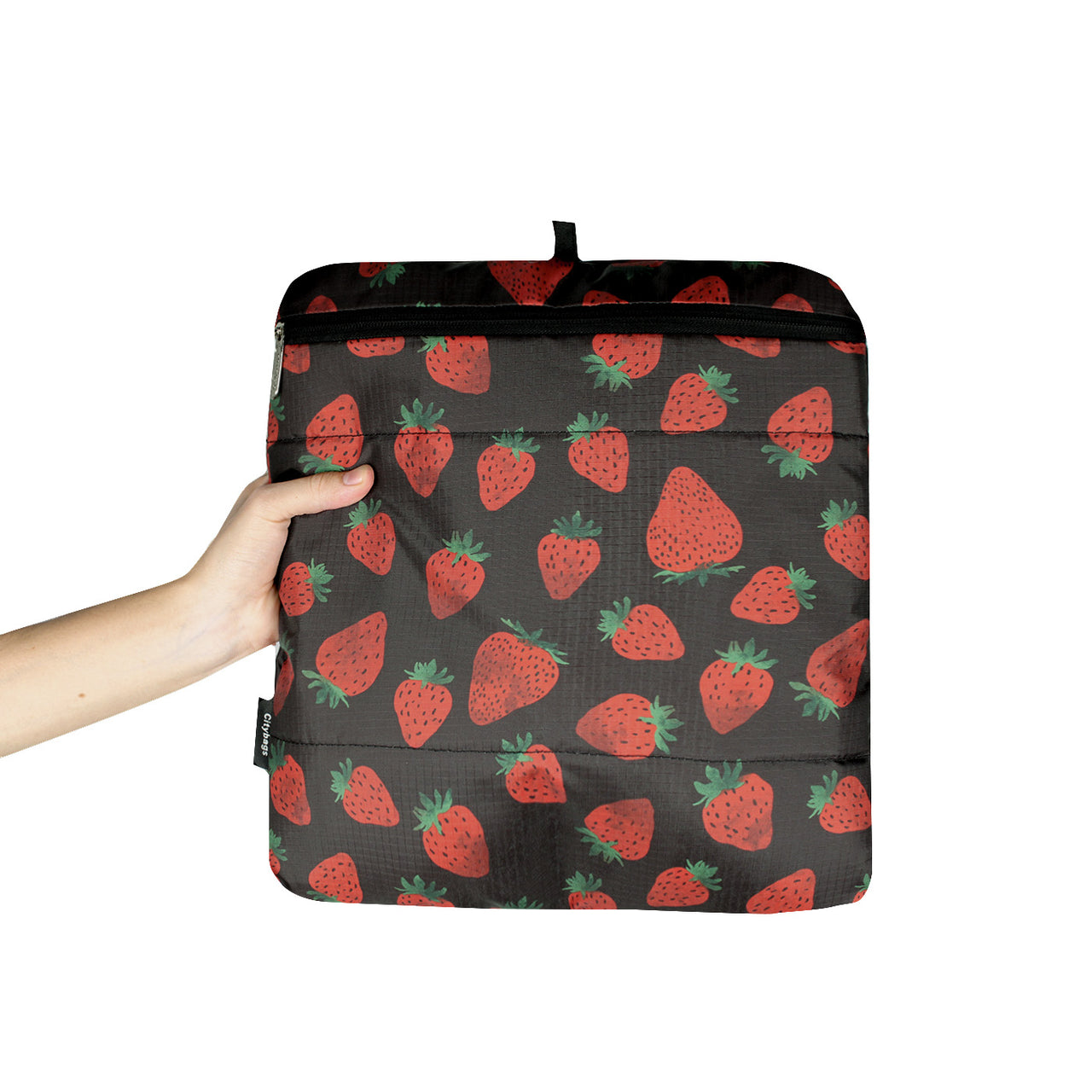 Morral Cabina Tapa Ultra Estampado Fresas Citybags