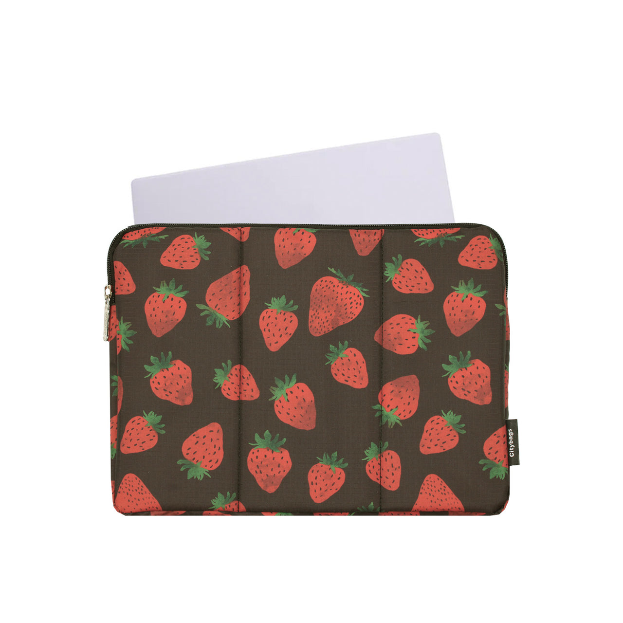 Estuche Laptop Pequeño Ultra Estampado Fresas 33x23x2
