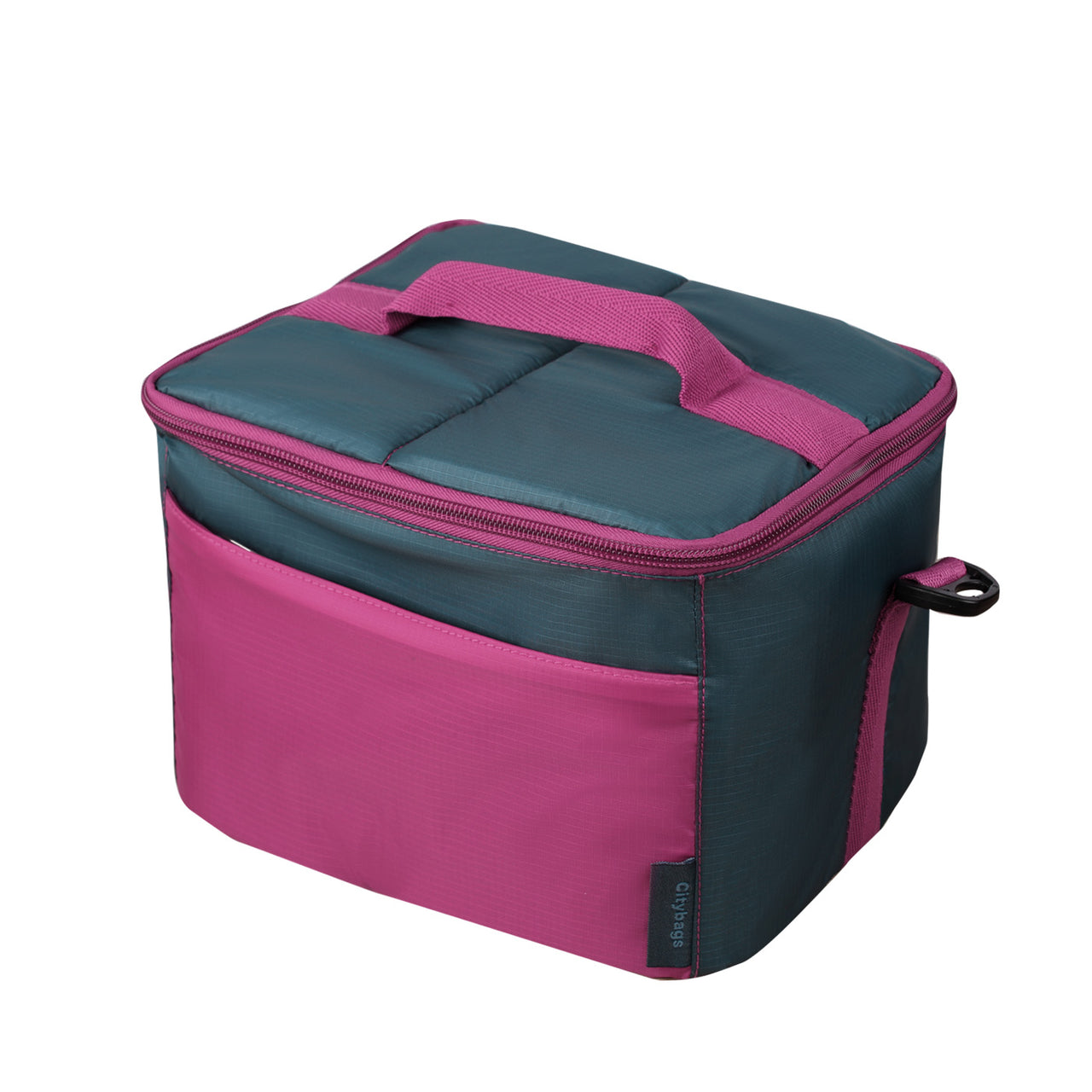 Lonchera Clasica  Citybags Color Azul-Fucsia