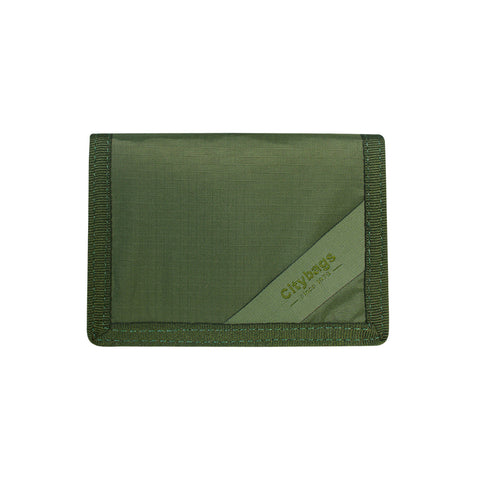 Billetera Clásica Verde Militar Velcro