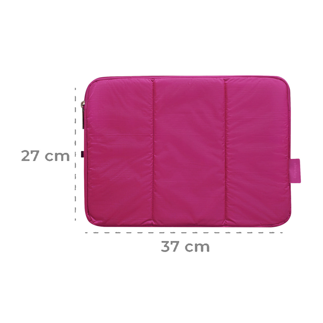 Estuche Laptop Grande Citybags Fucsia 37x27x2cm