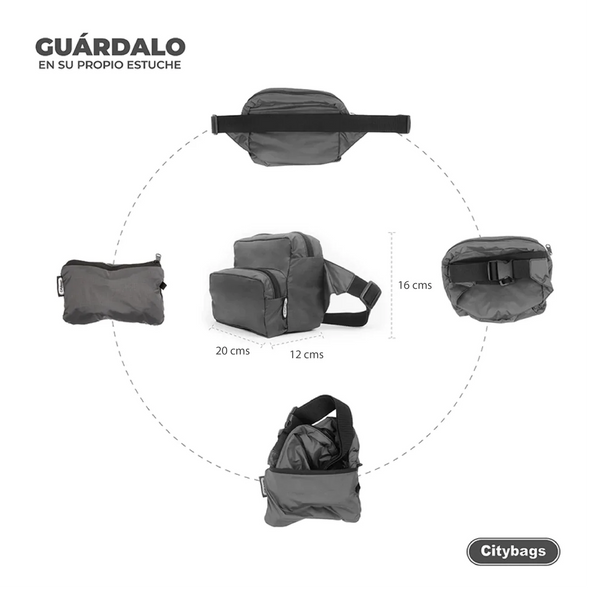 Canguro XL ULTRA Plegable Estampado Salpicon Multicolor Citybags