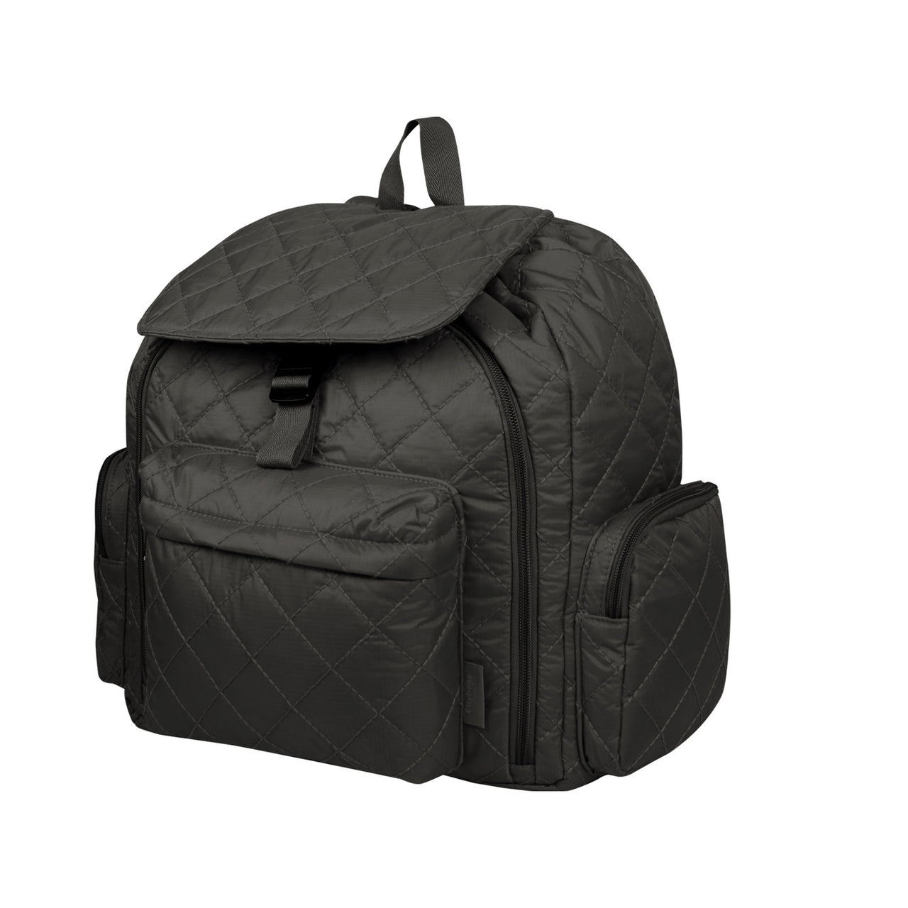 Morral Mochilero Pequeno Puffer Negro