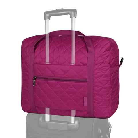 Maleta Articulo Personal Plegable Puffer Fucsia