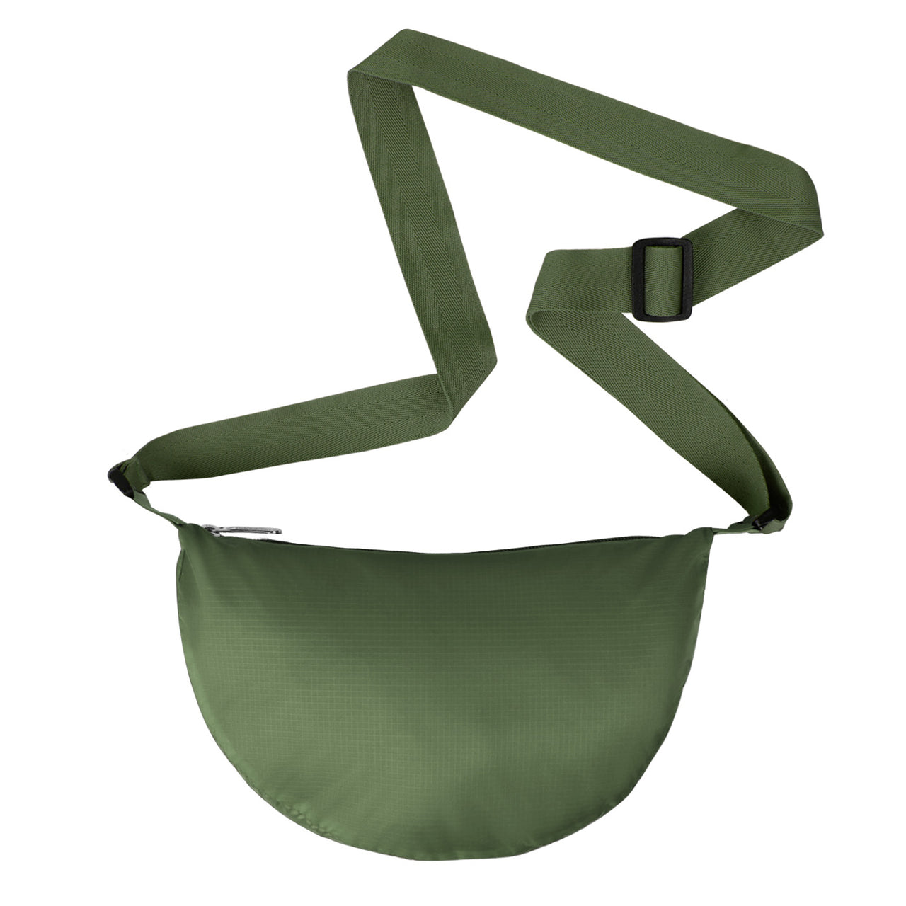 Bolso City Pequeño Manos Libres Plegable Color Verde Militar