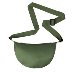 Bolso City Pequeño Manos Libres Plegable Color Verde Militar