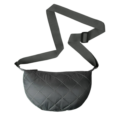 Bolso City Pequeño Manos Libres Plegable Puffer Gris