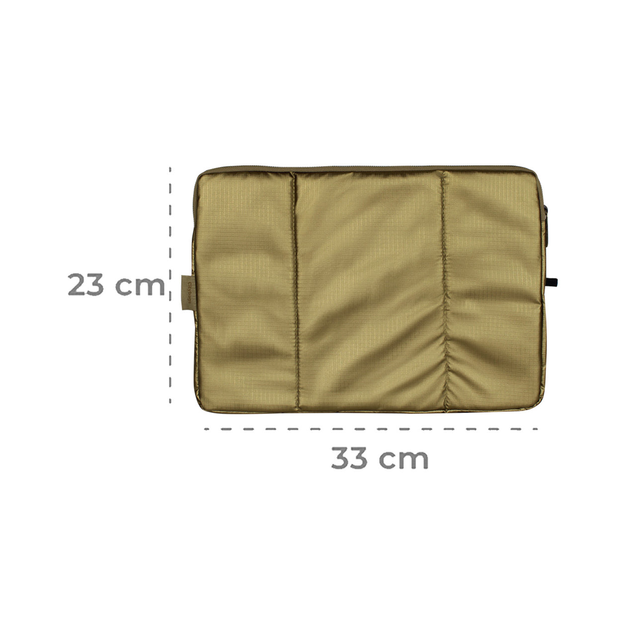Estuche Laptop Pequeño ULTRA Brillante Gold 33x23x2
