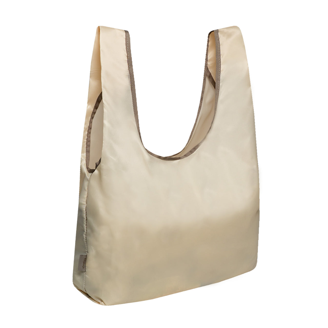 Bolsa Compras Tafeta Beige Citybags