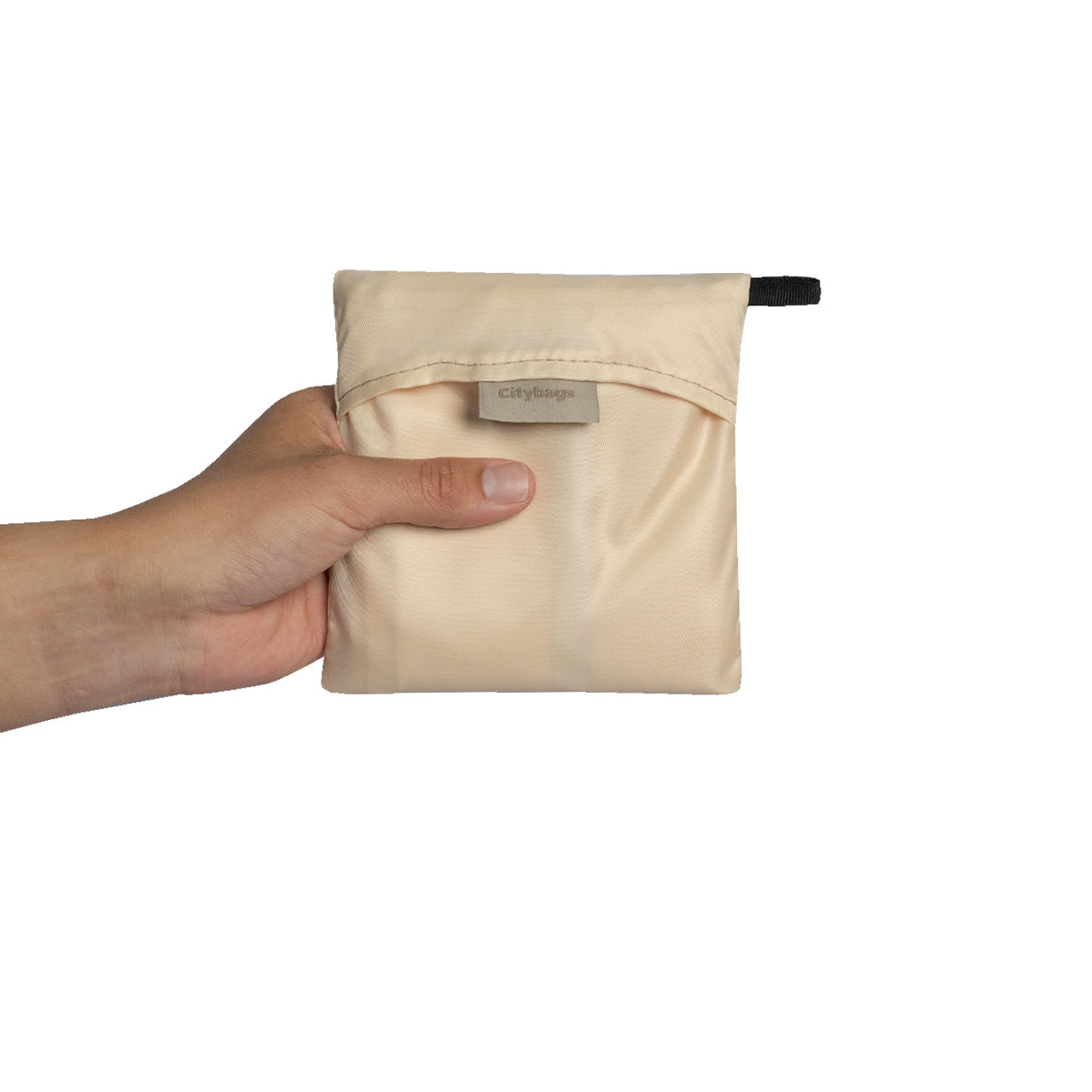 Bolsa Compras Tafeta Beige Citybags