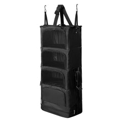 Cubos Organizador de viaje Acordeon 5 compartimientos con MALLA -  Light Negro
