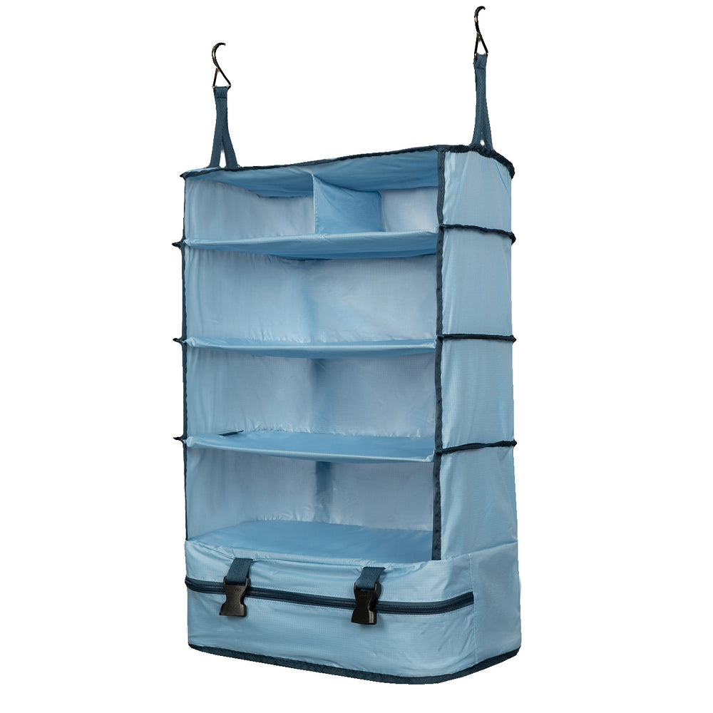 Cubos Organizador de viaje Acordeon 6 compartimientos Light Azul Claro