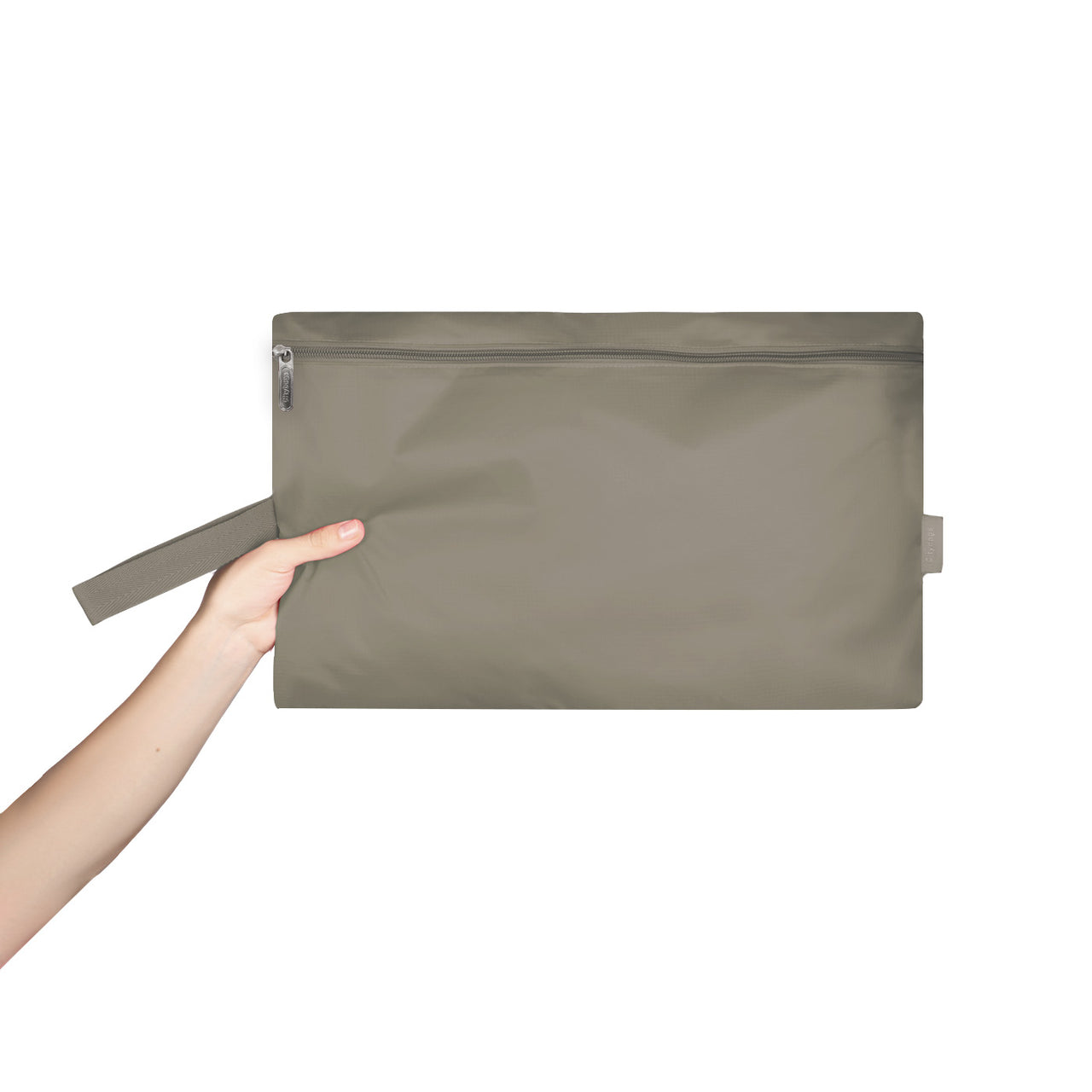 Morral Mochilero Pequeno Puffer Beige