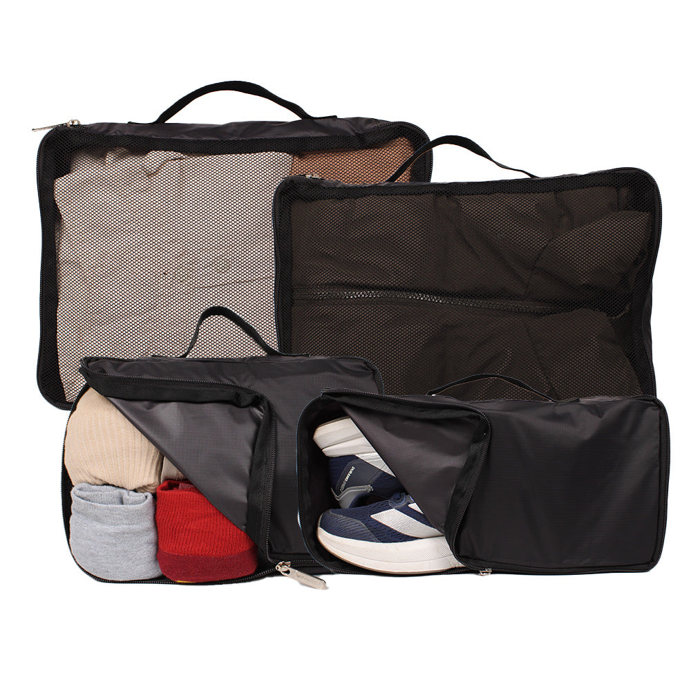 Cubos Organizadores Setx4 Para Morral Cabina Light Negro -NG