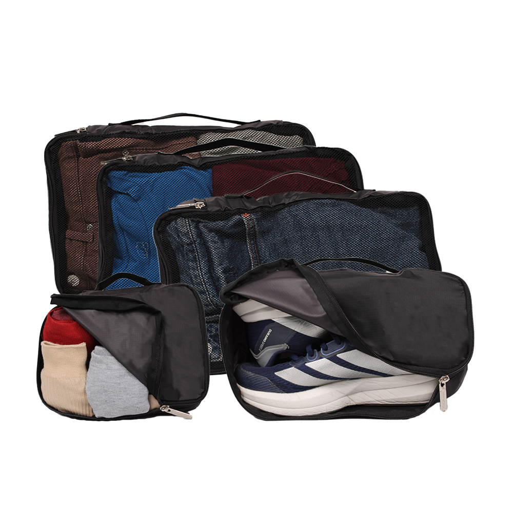 Cubos Organizadores Setx5 Para Morral One Light Negro -NG