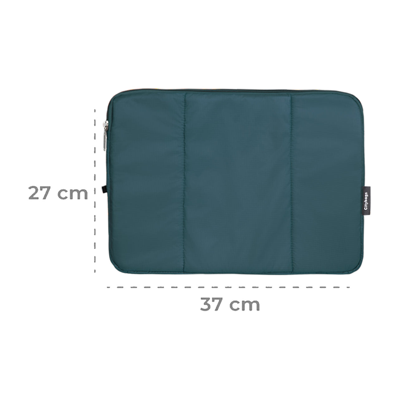 Estuche Laptop Grande Citybags Azul Oscuro 37x27x2cm