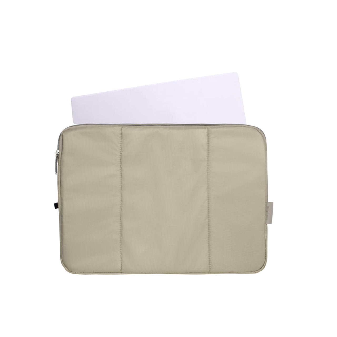 Estuche Laptop Grande Citybags Beige 37x27x2cm