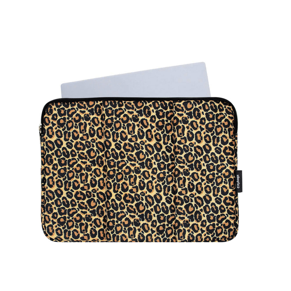 Estuche Laptop Grande Ultra Estampado Animal Print Citybags Multicolor 37x27x2cm
