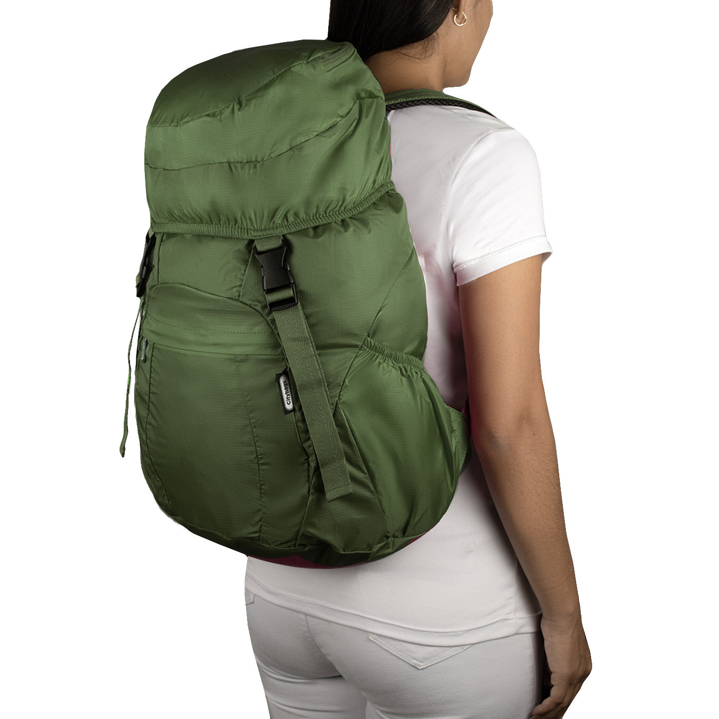 Morral Viajero Plegable Verde Militar Citybags - Main Image