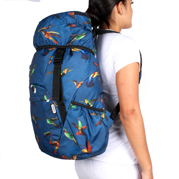 Morral Viajero ULTRA Plegable Estampado Colibries Citybags Multicolor