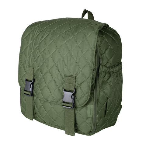 Morral Cabina Tapa Puffer Verde Militar
