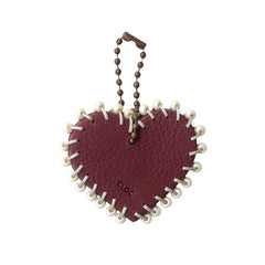 Charm Corazón bordado Wine