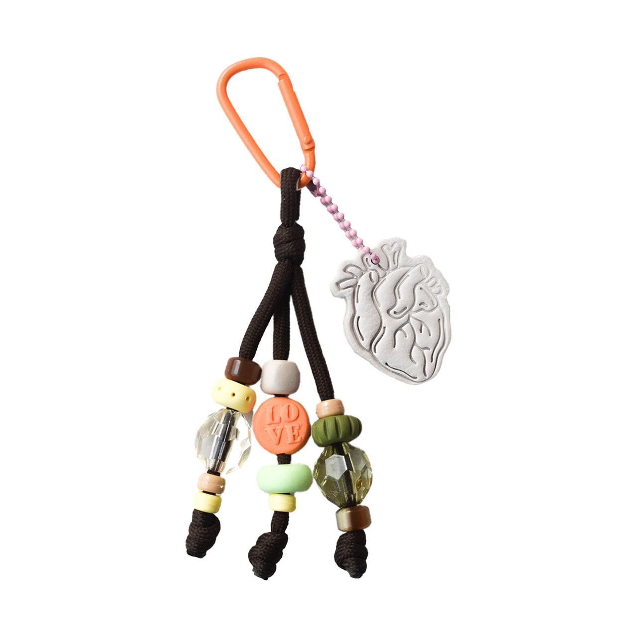 Charm Corazón anatómico Latte