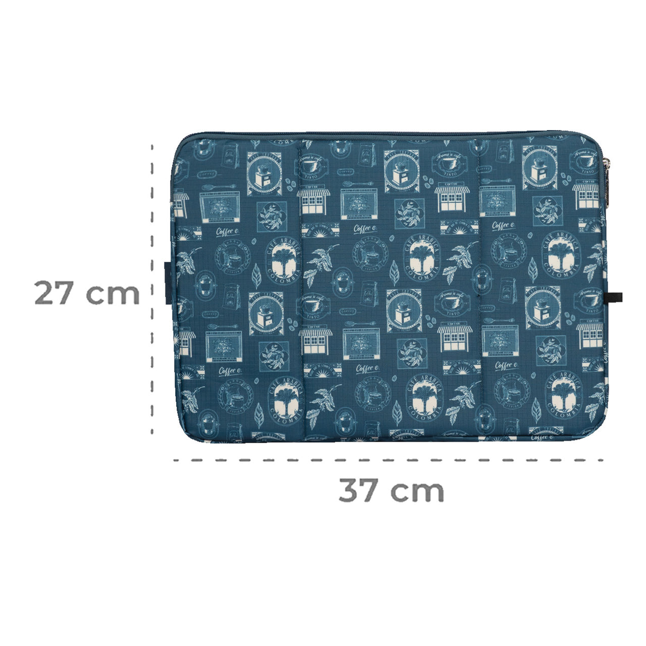 Estuche Laptop Grande  Ultra Estampado Cafetero 37x27x2cm