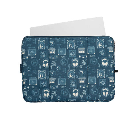 Estuche Laptop Grande  Ultra Estampado Cafetero 37x27x2cm