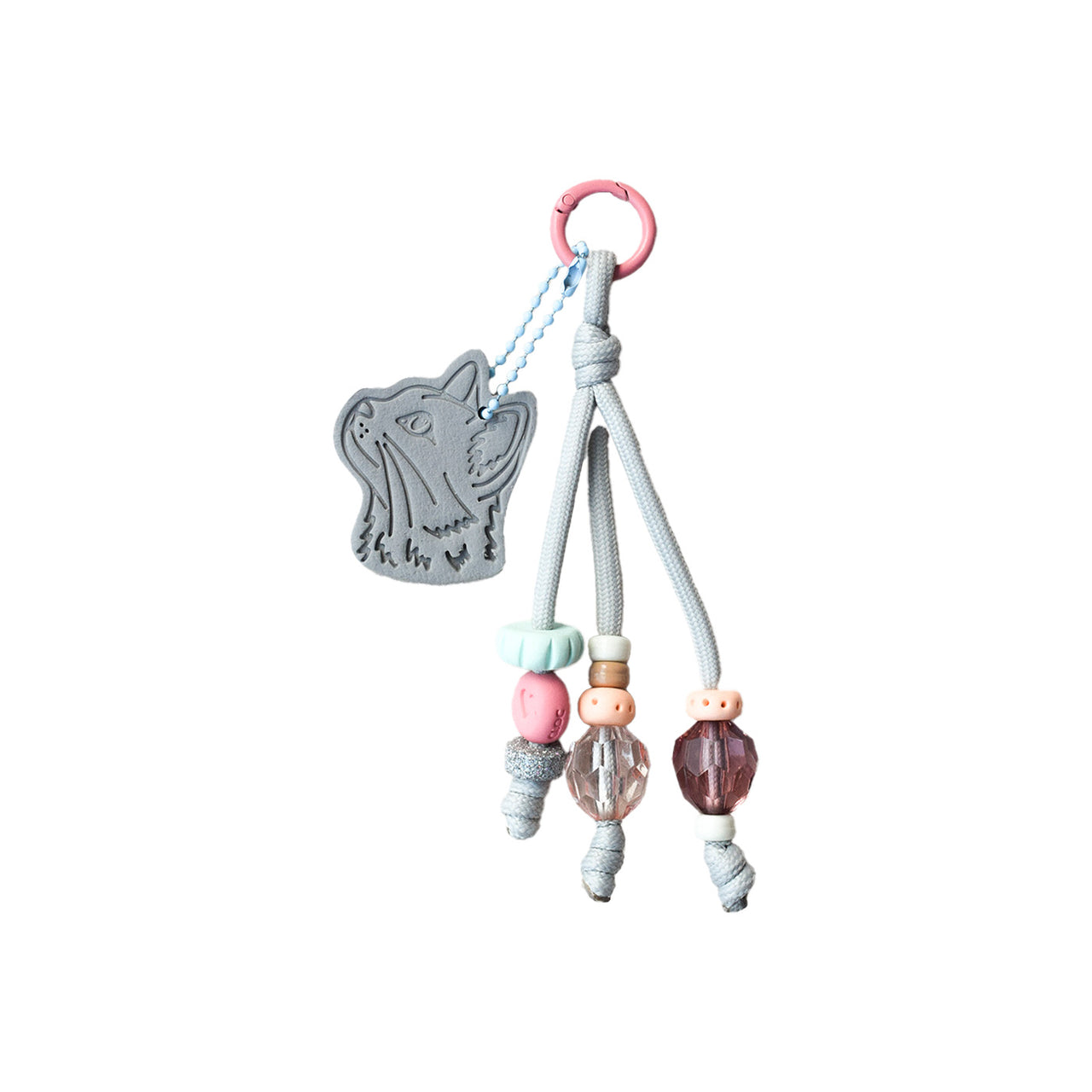 Charm Cara gato Gris