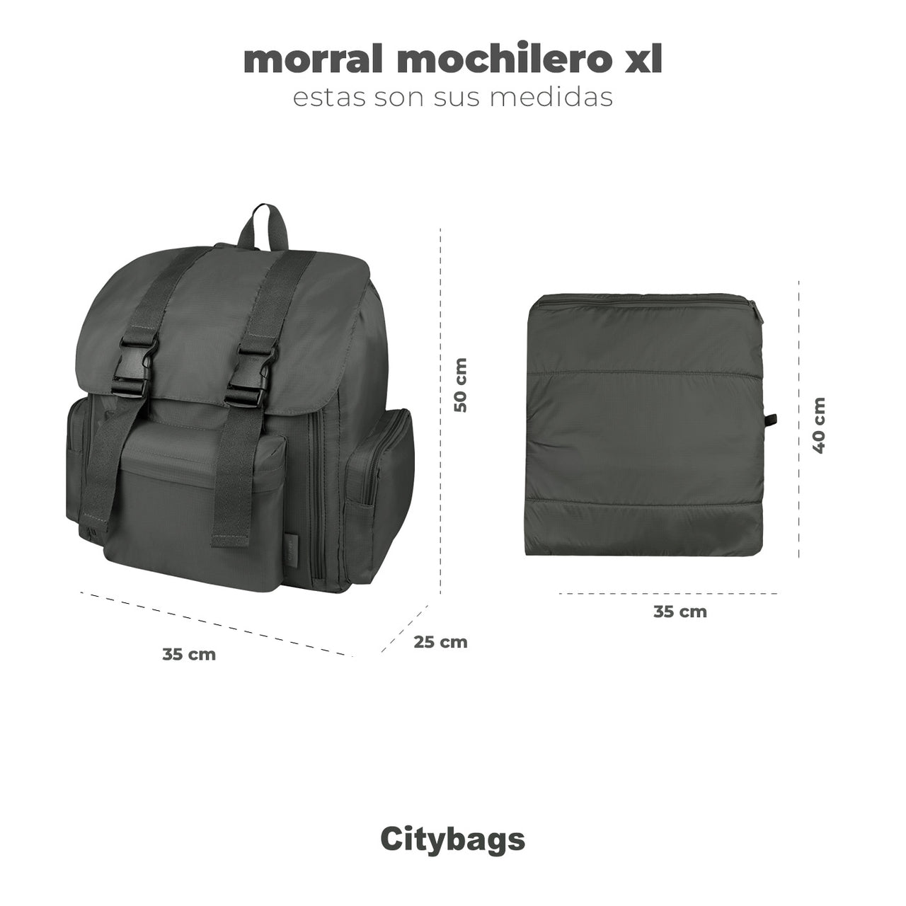 Morral Mochilero XL ULTRA Estampado Jungla Citybags Multicolor
