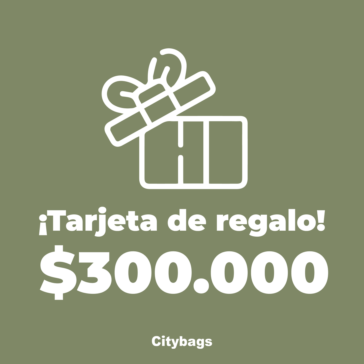 Bono regalo Citybags $300.000