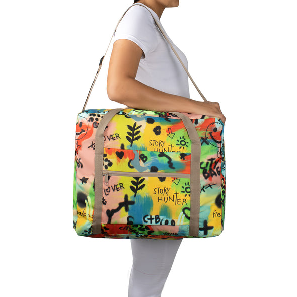 Maleta Equipaje de Mano Plegable ULTRA Estampado Graffiti Citybags Multicolor
