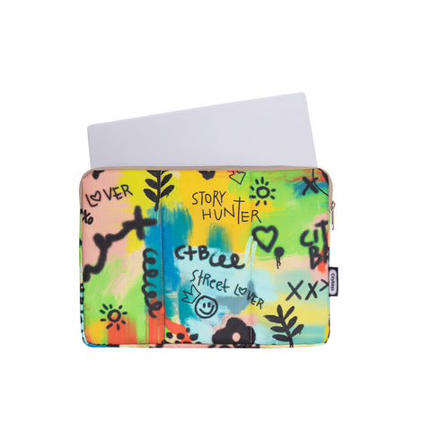 Estuche Laptop ULTRA Estampado Graffiti Citybags Multicolor 33x23x2