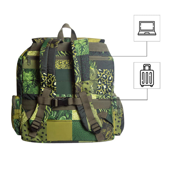 Morral Mochilero XL ULTRA Estampado Green Citybags Multicolor