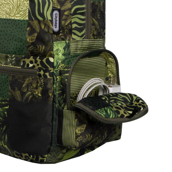 Morral Plegable ULTRA Estampado Green Citybags Multicolor