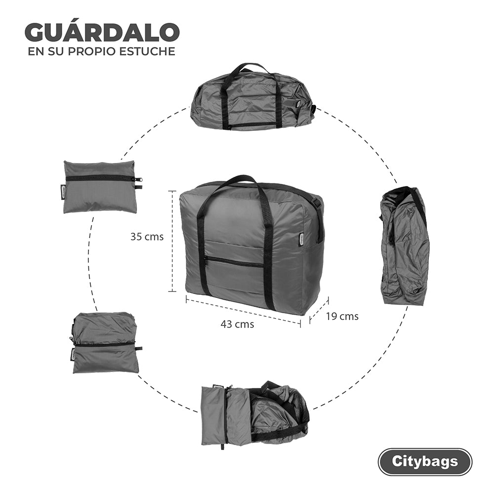Maleta Equipaje de Mano Plegable Verde Militar-Citybags