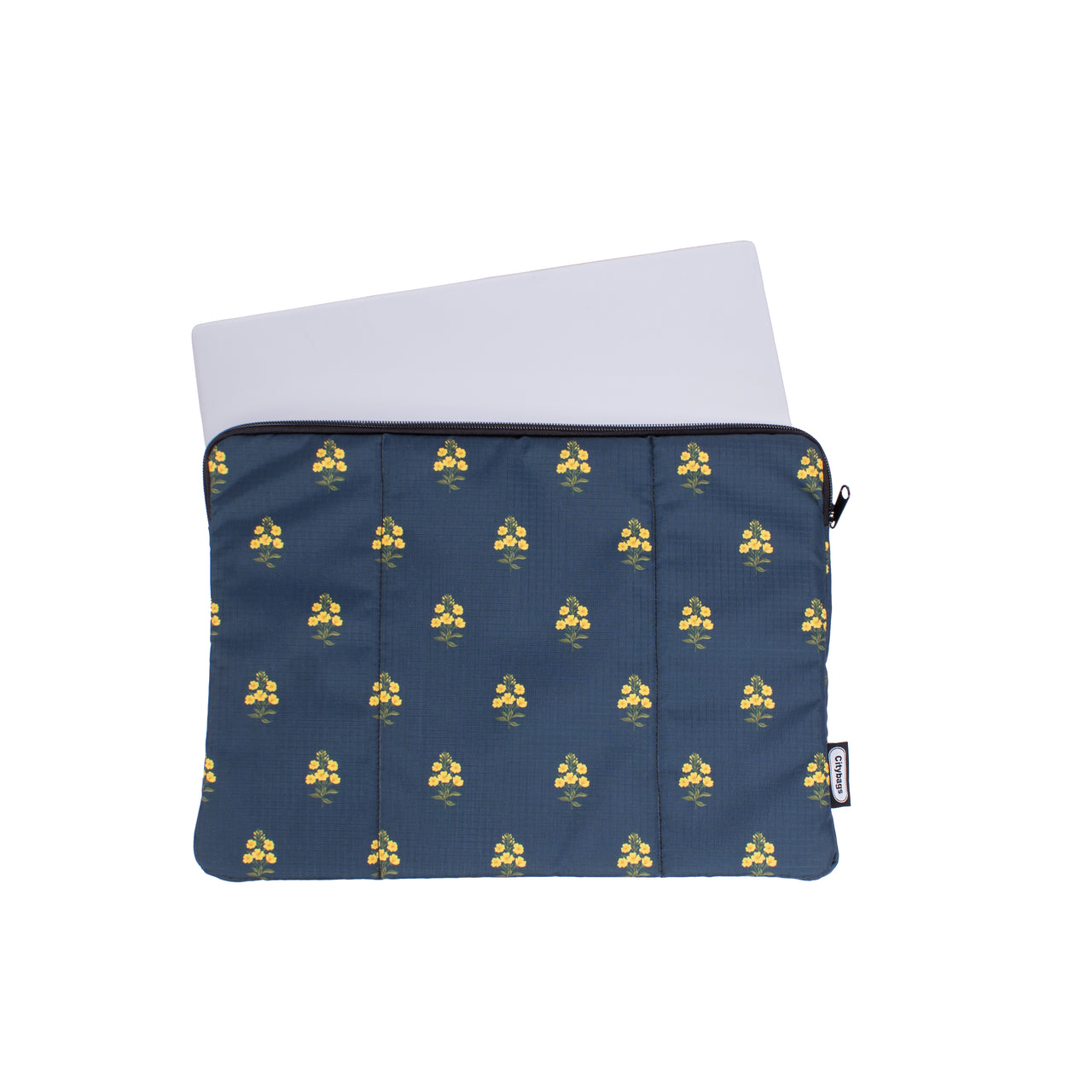 Estuche Laptop Grande ULTRA Estampado Lirios Citybags Multicolor 37x27x2cm