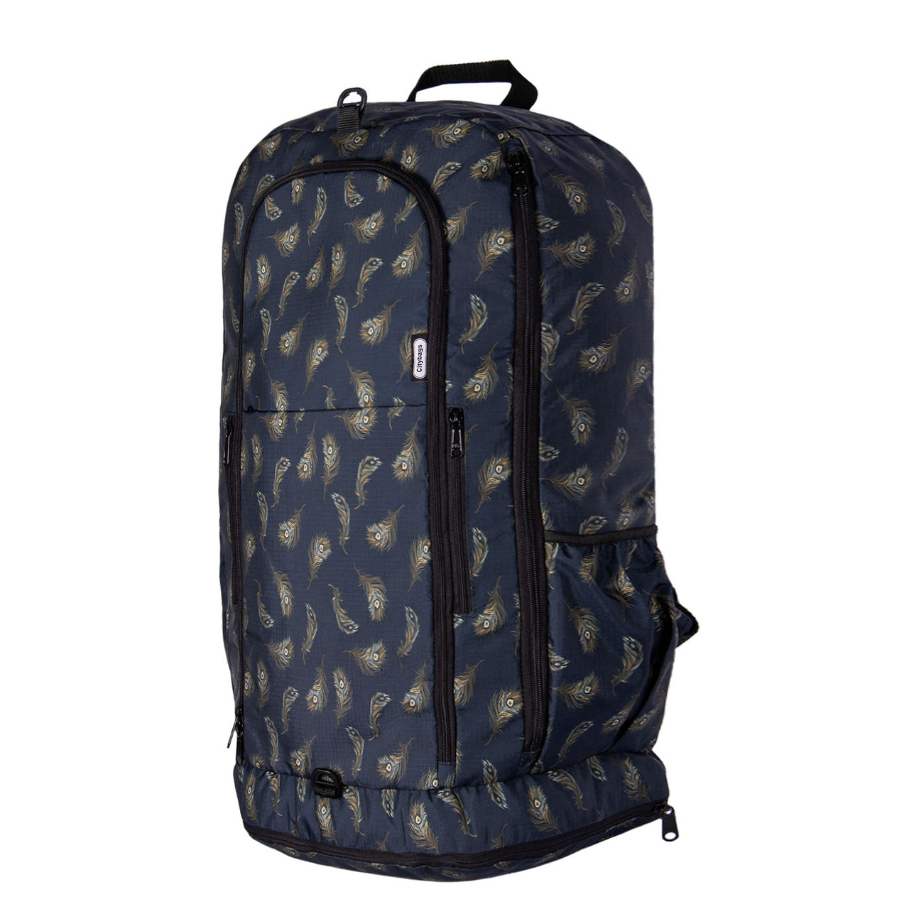 Morral Aventura ULTRA Plegable Estampado Plumas Citybags Multicolor