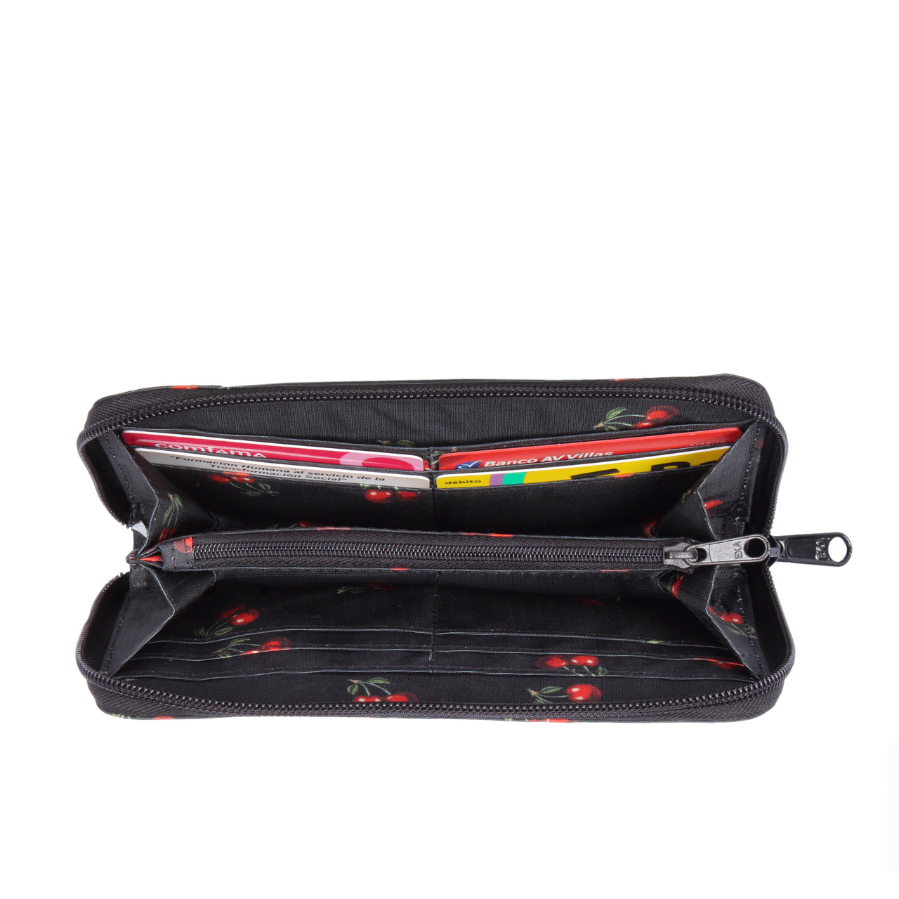Billetera Dama ULTRA Estampado Cerezas