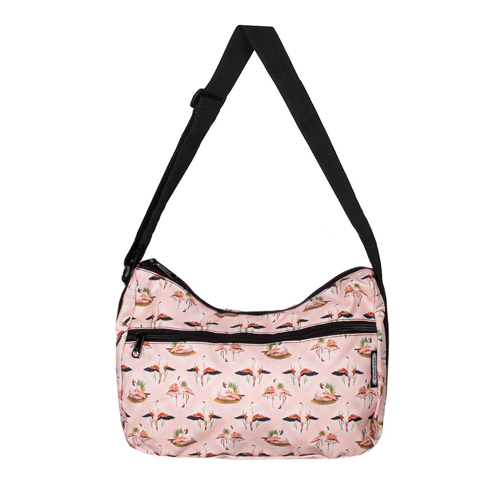 Bolso City Manos Libres ULTRA Plegable Estampado Flamencos Multicolor