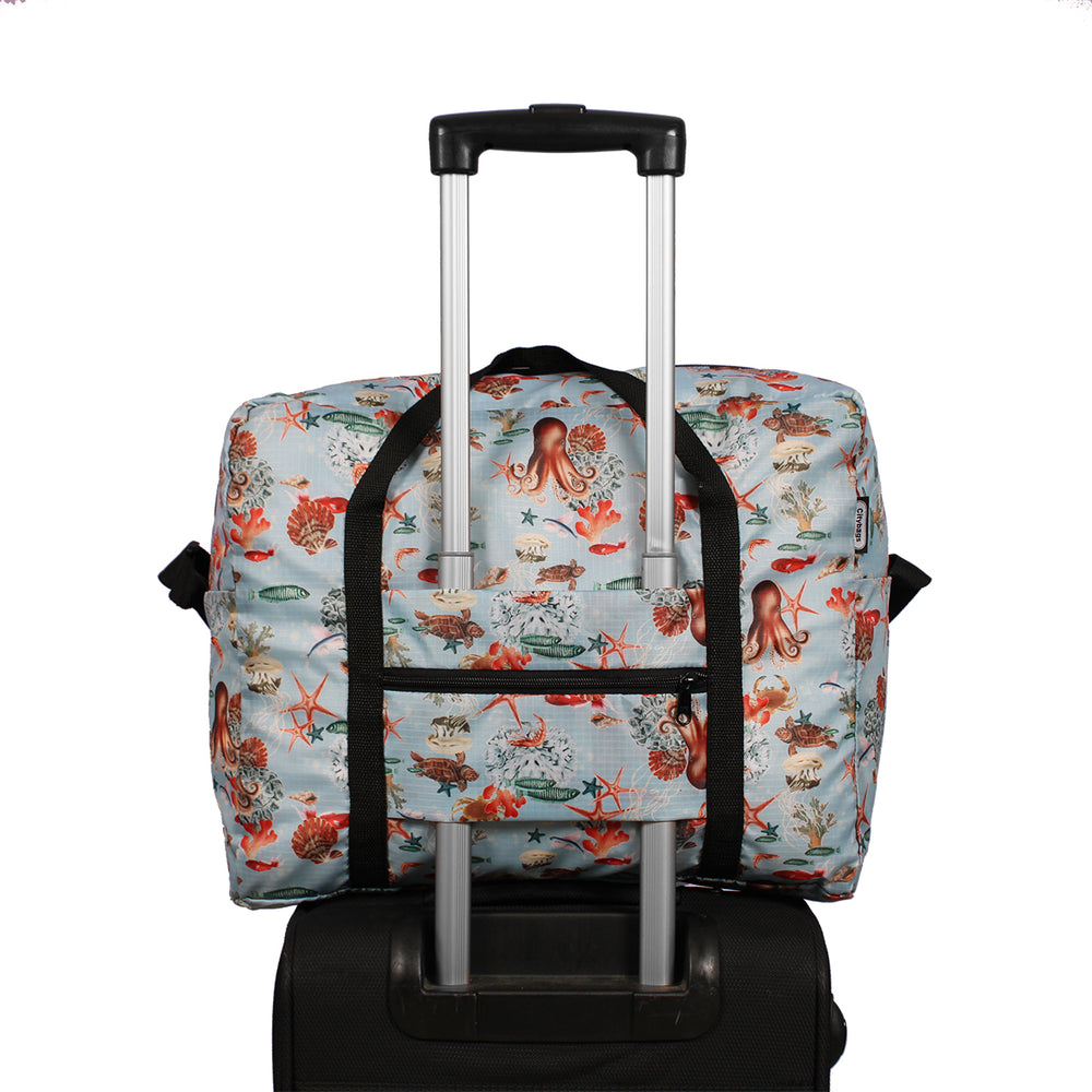 Maleta Equipaje de Mano Plegable Estampado Mar Citybags Multicolor