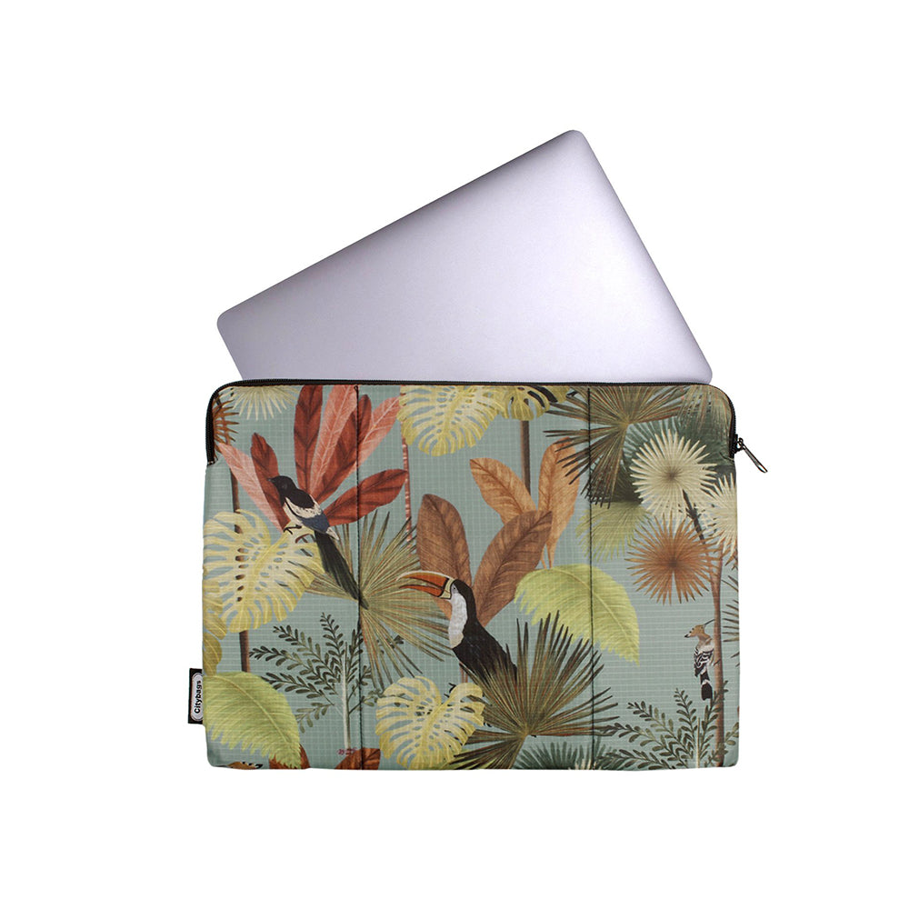 Estuche Laptop Pequeño Estampado Tropical Citybags Multicolor 33x23x2