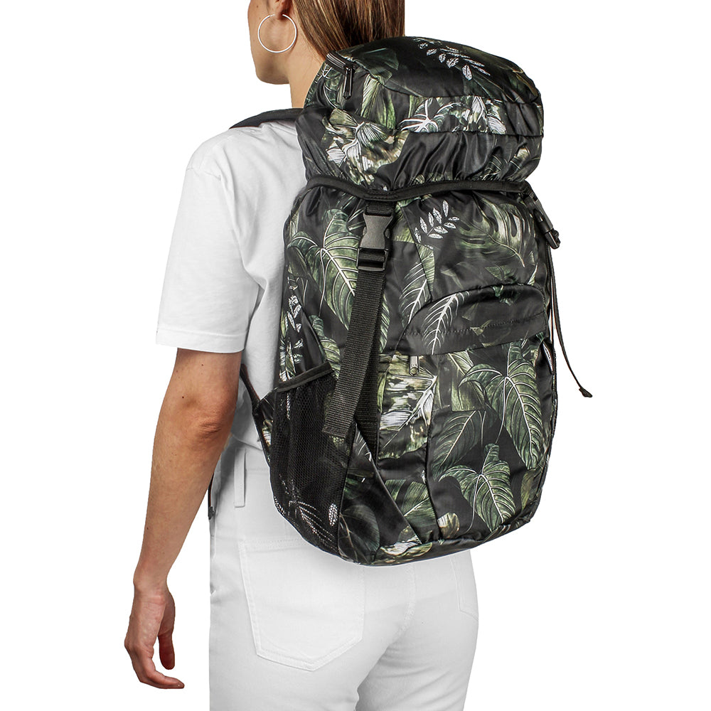 Morral Viajero Plegable Estampado Jungla Citybags Multicolor