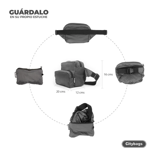 Canguro XL Plegable Citybags Gris